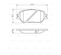 BOSCH Plaquettes de Frein Disque Convient pour Lexus GS