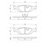 BOSCH Plaquettes de Frein Disque pour Saab 900 I Cabriolet 2.0i 2.0 -16
