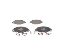 BOSCH Plaquettes de freins Avant contact de signal d'usure inclus avec accessoires | Low-Metallic 0 986 424 511