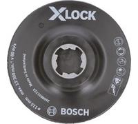 Bosch Plateau de support PRO, X-LOCK SCM avec tige centrale, Ø 115mm, Patin de ponçage