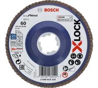 BOSCH Plateaux a lamelles X-LOCK, 125 mm, G 60, X571, Best for Metal 2608619210