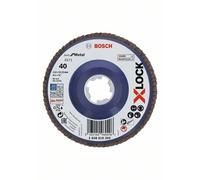 Bosch Plateaux à lamelles X-LOCK version droite, spatule plastique, Ø 115 mm, G 40, X571, Best for Metal, 1 pc - 2608619205
