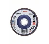 Bosch Plateaux à lamelles X-LOCK version droite, spatule plastique, Ø 115 mm, G 40, X571, Best for Metal, 1 pc - 2608619205