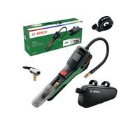 Bosch PNEO Pompe à air sans fil (batterie Power BA 4 V 3,0 Ah, adaptateurs: Quick Snap, aiguille à ballon, valve Presta, ballon, sac tissu + sonnette de vélo - Amazon Exclusive)