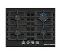 Bosch Serie 4 PNP6B6K40 plaque Noir Intégré 59 cm Gaz 4 zone(s)