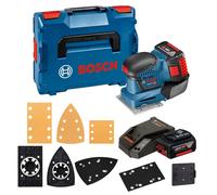 Ponceuse vibrante GSS 18V-10 + 2 batteries Procore 18V 4 Ah + 1 chargeur GAL 18V-40 BOSCH