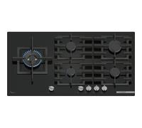 BOSCH PPM9A6I40 Plaque de cuisson Ã gaz Encastrable | 5 foyers, BrÃ»leurs haute efficacitÃ©, Allumage Ã©lectronique