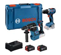 Bosch PRO 18V System Combo Kit: GSR 18V-65 + GBH 18V-26 | avec 2 batteries GBA 18V 5.0Ah, chargeur GAL 12V/18V-80, coffret XL-BOXX