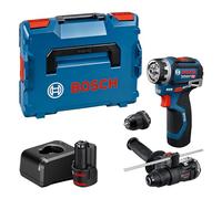 Bosch PRO 18V System Perceuse-visseuse sans-fil GSR12V-32FC (avec 2,0 Ah, GAL 12V-20, GFA 12-M, GFA 12-H, poignée aux., butée de profondeur, L-BOXX)