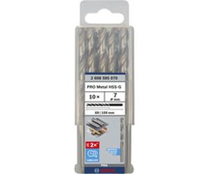 Bosch PRO Foret hélicoïdal HSS-G pour métal, Ø 7mm, Perceuse