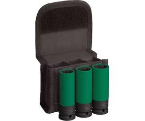 BOSCH PRO Impact Socket Set avec manchons en PET, 1/2", Tres profond, 3 pces 2608003033