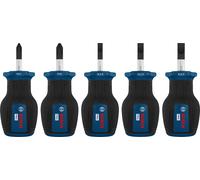 Bosch PRO Jeu de tournevis courts PH/SL, 5 pcs 1600A03HU6