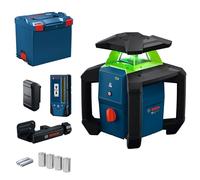 Bosch PRO Laser Rotatif GRL18V-3-31G (laser vert, protection IP66, alimentation Dual Power, précision de +/- 1,5 mm à 30 m, LR3-2 + support, BA 18-C, L-BOXX 374)