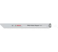 Bosch PRO Pallet S1022HFR Lot de 100 lames de scie sabre pour acier, bois avec clous, longueur 200 mm, accessoires professionnels