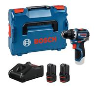 Bosch PRO perceuse-visseuse 12V sans-fil GSR 12V-32 (Advanced KickBack Control, moteur sans charbons, avec 2x 3,0 Ah batterie, GAL12V-40, L-BOXX)