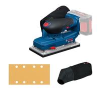 Bosch Ponceuse vibrante GSS18V-18 Professional sans-fil 18V avec sac à poussières et feuille abrasive