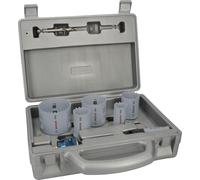 Bosch Pro Power Change Plus Lot de 9 scies cloches multi-matériaux - Étui moulé par soufflage (pour bois tendre, cloison sèche, Ø 22, 29, 35, 44, 51, 64 mm, accessoires professionnels,