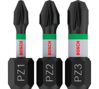 Bosch PRO PRO Pozidriv Impact Bit PZ1 ; PZ2 ; PZ3 25 mm 3-tlg - 2608522471
