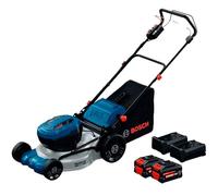 Bosch Pro Tondeuse à gazon autotractée sans-fil GRA18V2-46SP (largeur de coupe: 46 cm, hauteur de coupe: 30-70 mm, sac de ramassage en tissu 60 l, accessoire de mulching, batterie et chargeur)