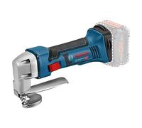Bosch Professional 0601926200 Cisaille à Tôle Sans Fil GSC 18 V-16 (Capacité de Coupe Acier (800 N/mm²), max : 0,7 mm, Boîte en Carton) Bleu