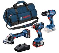 Bosch Professional 0615990N31 Jeu d'outils pour les artisans, pour les bricoleurs, pour appareils sans fil en valise 5 pièces