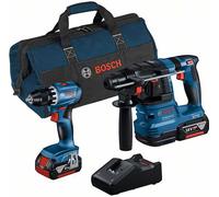 BOSCH Professional 0615A50038 BOSCH Professional GSR 18V-45 + GBH 18V-22 Set marteau perforateur sans fil 18,0 V, avec 2 batteries
