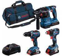 BOSCH Professional 0615A5003B BOSCH Professional Profi Set 18V Marteau perforateur sans fil 18,0 V, avec 3 batteries