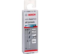 Bosch Professional 10 forets hélicoïdaux HSS PointTeQ (pour métal, 3,4 x 39 x 70 mm, accessoires pour perceuse-visseuse)