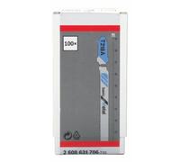 Lot de 100 lames de scie sauteuse basic for metal t218a l 92 mm bosch 2608631706