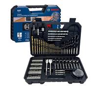 Bosch Professional 103 pièces Jeu de forets et d'embouts (pour le bois, la pierre et le métal, accessoires outils de perçage et de vissage)