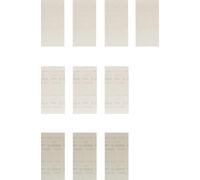 Bosch Professional 10x Coffrets d`abrasifs réticulés Expert M480 (pour Bois dur, Peinture sur bois, 115x230 mm, Grain 80/120/180, Accessoires Ponceuse excentrique)