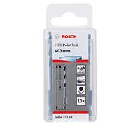 Bosch Professional 10x Foret Hexagonal HSS PointTeQ (pour métaux, Ø : 3,0 mm, longueur totale : 72 mm, emmanchement hexagonal de ¼", accessoires pour visseuse à percussion et perceuse-visseuse)