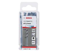 Bosch Professional 10x Foret Hexagonal HSS PointTeQ (pour métaux, Ø : 3,5 mm, longueur totale : 79 mm, emmanchement hexagonal de ¼", accessoires pour visseuse à percussion et perceuse-visseuse)