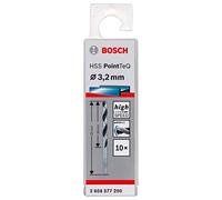 Bosch Professional 10x forets hélicoïdaux HSS PointTeQ (pour métal, 3,2 x 36 x 65 mm, accessoires pour perceuses-visseuses)