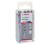 Bosch Professional Forets hélicoïdaux HSS PointTeQ 4,3 x 47 x 80 mm pour métal – 10 pièces