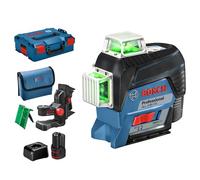 Bosch Professional 12V System laser lignes GLL 3-80 CG (2 batteries 12 V, chargeur, laser vert, avec application mobile dédiée, support, portée : jusqu’à 30 m, dans une L-BOXX) - Amazon Exclusive