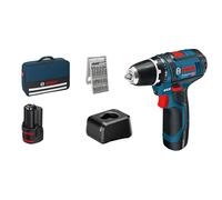 Bosch GSR 12V-15 Professional 1300 tr/min Noir, Bleu