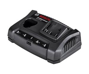 Bosch Professional 1600A011A9 Chargeur GAX 18V-30 (Chargeur double baies: Compatible batteries 12/14,4/18 V, Courant de Charge 3A, Boîte carton) Bleu