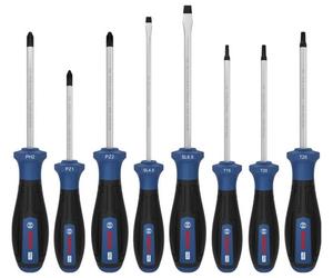 Bosch Professional 1600A039PF Jeu de tournevis 8 pièces PH, PZ, TX, vis à fente