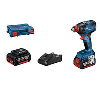 Bosch Professional 18V System boulonneuse sans-fil GDR 18V-200 (couple maxi de 200 Nm, avec 2 batteries GBA 18V 4.0Ah, chargeur rapide GAL 18V-40, L-Case)