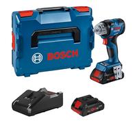 Bosch Professional 18V System boulonneuse sans-fil GDS 18V-320 C (couple de serrage 320 Nm, couple de décollement 540 Nm, 2 batteries ProCORE 4.0Ah, chargeur, module Bluetooth GCY 42, dans L-BOXX)