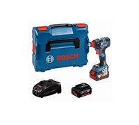 Bosch Professional 18V System boulonneuse sans-fil GDX 18V-200 C (couple maxi : 200 Nm, avec 2 batteries de 5,0 Ah, chargeur GAL 1880, L-BOXX)