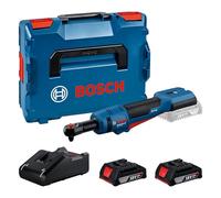 Bosch Professional 18V System clé à cliquet sans-fil GRC 18V-60 (avec 2 batteries GBA 2.0Ah, chargeur GAL 18V-40, L-BOXX)