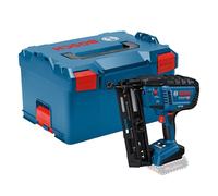 Bosch Professional 18V System cloueur à bois sans-fil GNH 18V-64-2 (déclenchement coup par coup, pour clous de : 32-64 mm, 16 ga (1,6 mm) et inclinaison chargeur 20°, L-BOXX)