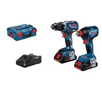 Bosch Professional 18V System combi-kit : Boulonneuse GDX 18V-210 C + perceuse-visseuse GSR 18V-60 C (avec 2 batteries ProCORE18V 4.0Ah, chargeur rapide GAL 18V-40, L-BOXX)