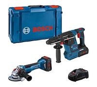 Bosch Bleu Comboset - GWS 18V-10 P Meuleuse + GBH 18V-26 Marteau perforateur 5.5Ah ProCore en XL-Boxx 0615990N33
