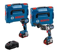 Combi-Kit 2 Outils 18V - Perceuse visseuse sans fil GSR 18V-110C + Boulonneuse sans fil GDR 18V-210C + 2 Batteries GBA 18V 5.0Ah + Chargeur rapide GAL 1880 CV - BOSCH - 0615990N2W