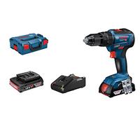 Bosch Professional 18V System GSB 18V-55 - Taladro percutor a batería (55 Nm, 2 baterías x 2.0 Ah, en L-BOXX)