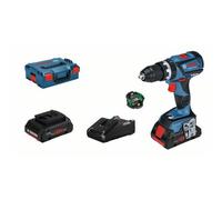 Bosch Professional 18V System GSB 18V-60 C - Perceuse à percussion sans fil (60 Nm, 1900 tr/min, module de connectivité, 2 batteries ProCORE x 4,0 Ah, en L-BOXX)