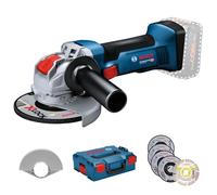 Bosch Professional 18V System meuleuse angulaire GWX 18V-8 avec X-LOCK (Ø disque : 125 mm, avec set de 5 disques à tronçonner/meuler, dans L-BOXX) - Set Amazon Exclusive